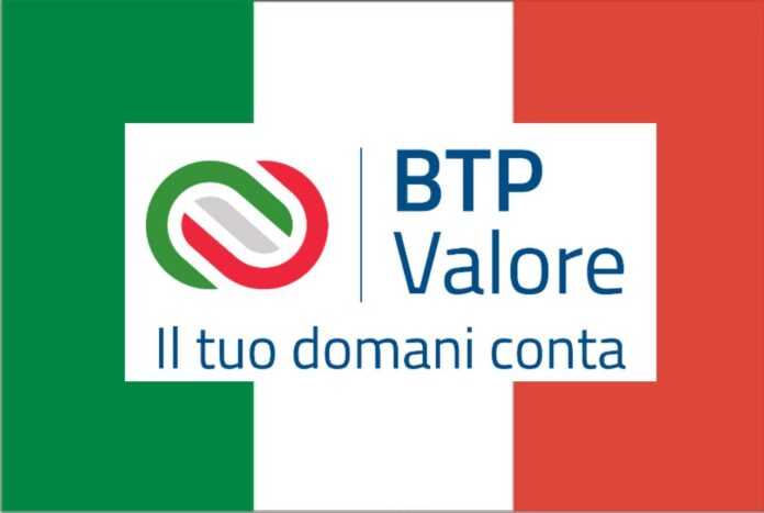 bandiera Italia con logo BTP Valore