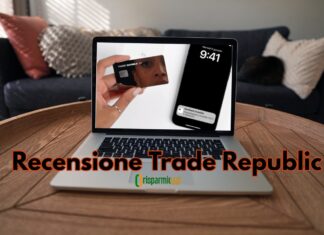 laptop con sito Trade Republic