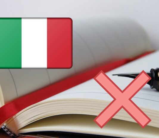 agenda con bandiera Italia