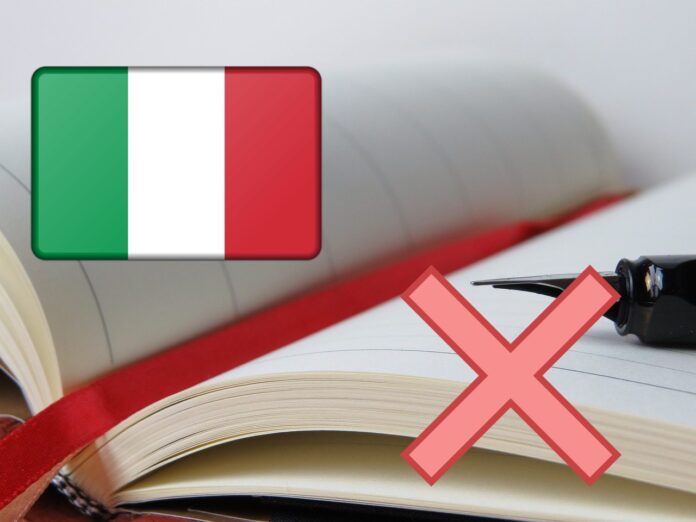 agenda con bandiera Italia