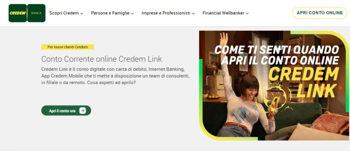 conto corrente online Credem Link