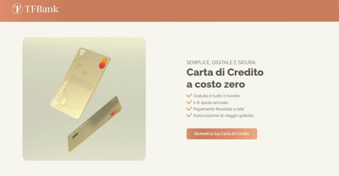 carta di credito tf bank costo zero