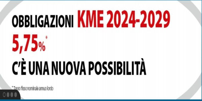 annuncio sullo scambio di obbligazioni KME