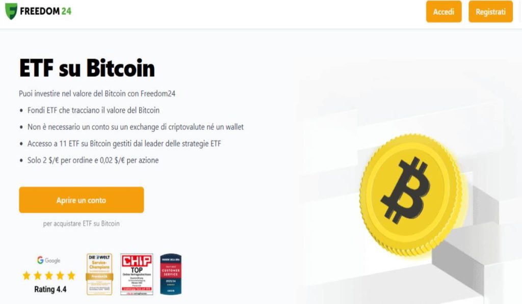 pagine Freedom24 sugli ETF Bitcoin