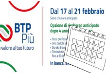 BTP Più da 17 al 21 febbraio